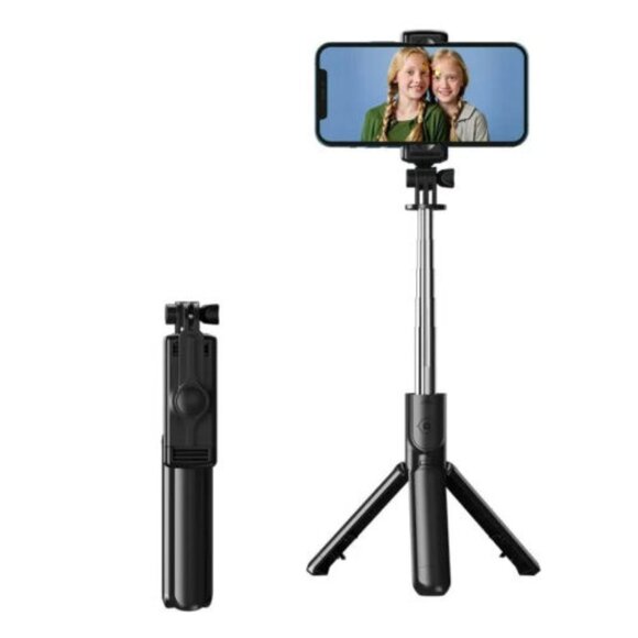 Selfie tripod stick 24'' adjustable bluetooth wireless remote for i phone & more - Picture 2 of 6